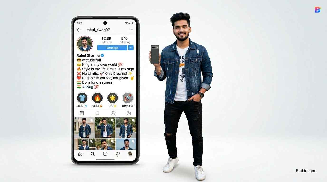 Bio For Instagram For Boy Attitude In Hindi​