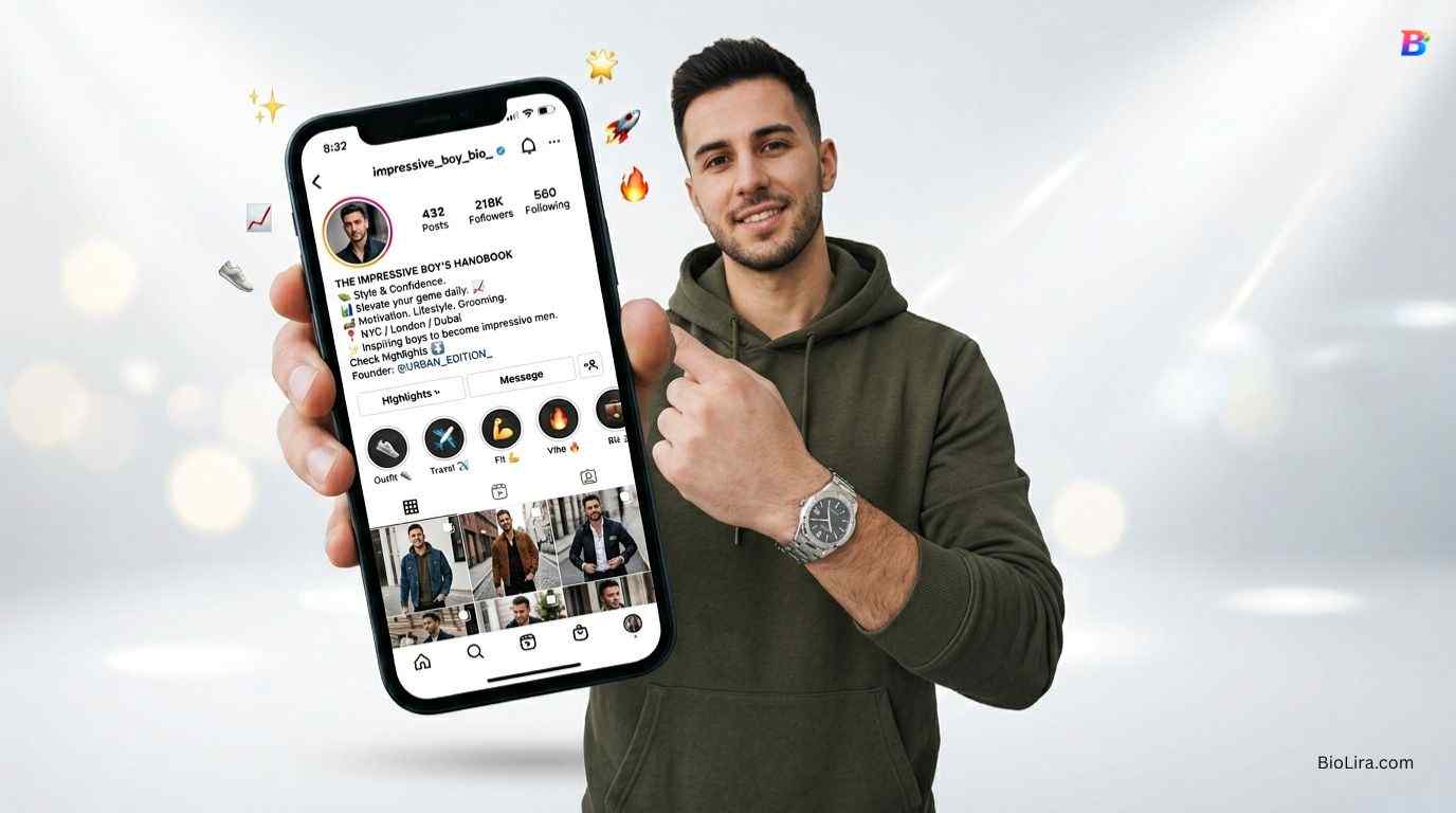 Impressive Instagram Bio For Boys​