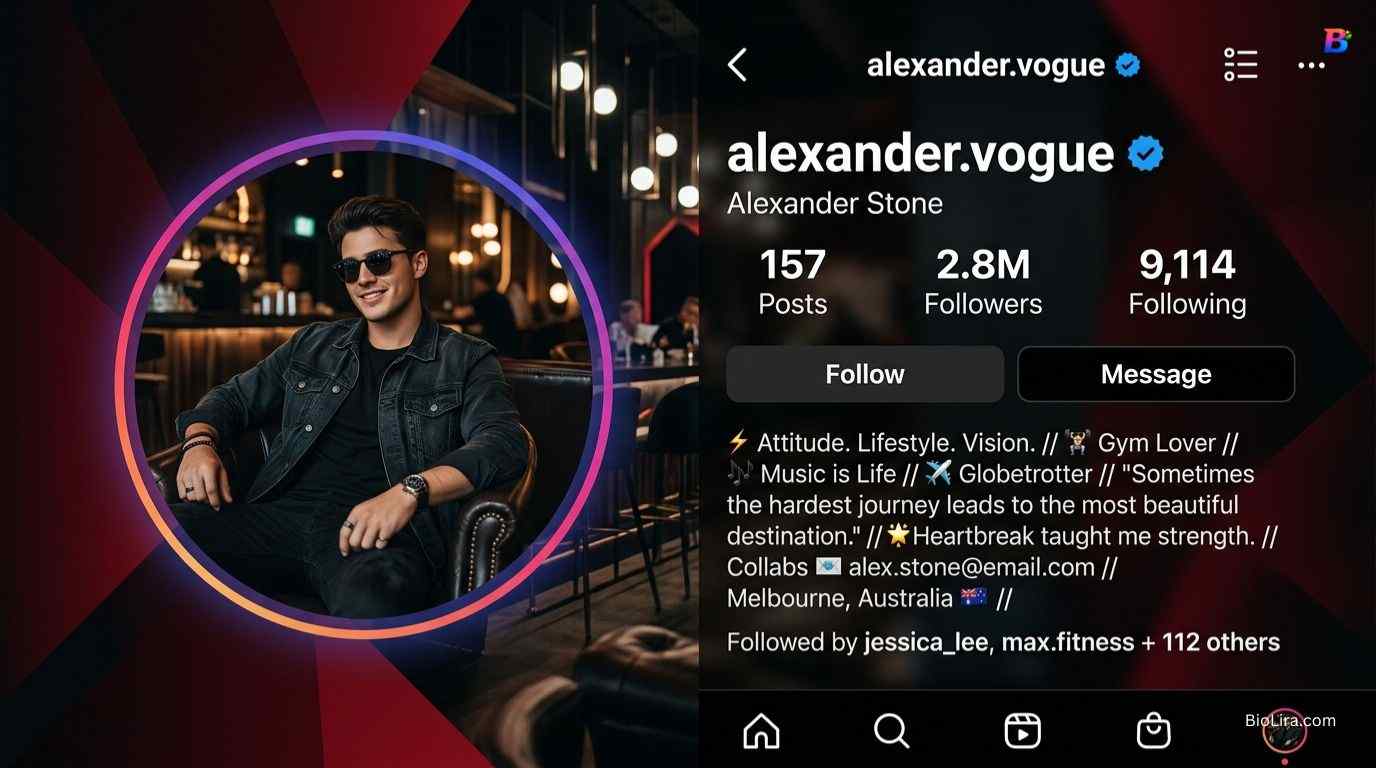 Instagram Bio For Boy In Stylish Font​