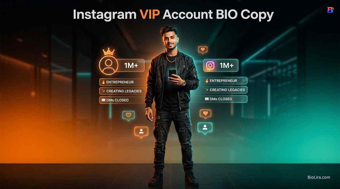 Instagram VIP Account BIO Copy​