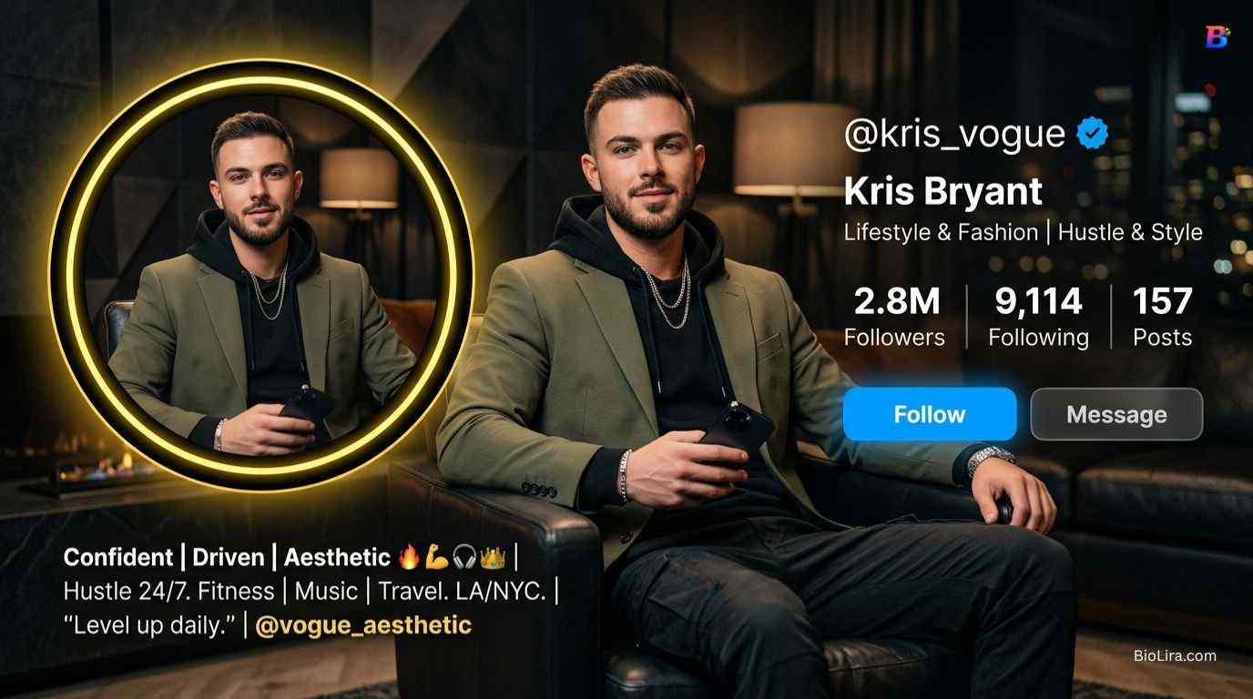 Instagram VIP Bio Stylish Font For Boy​