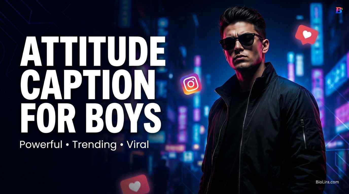 Attitude Caption For Instagram For Boys​