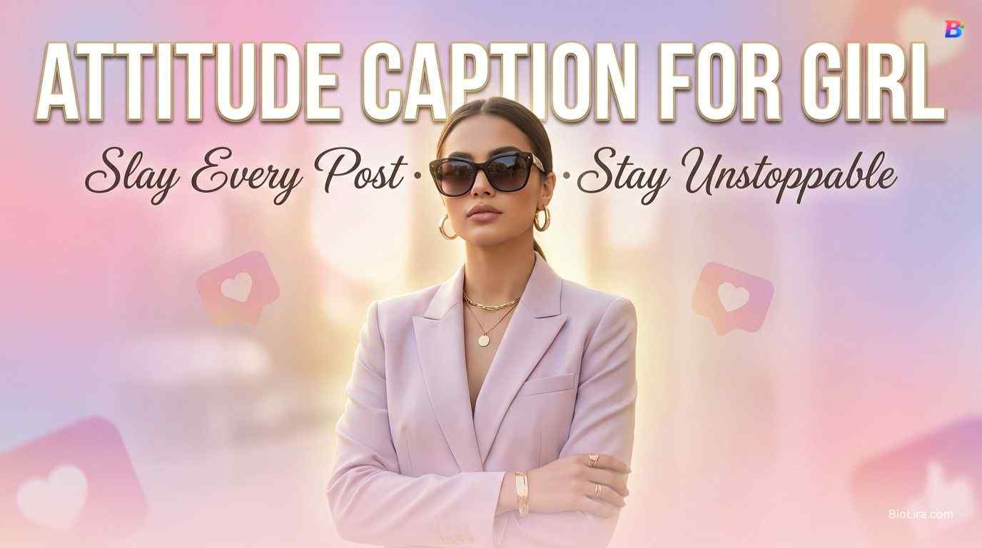 Attitude Caption For Instagram For Girl​