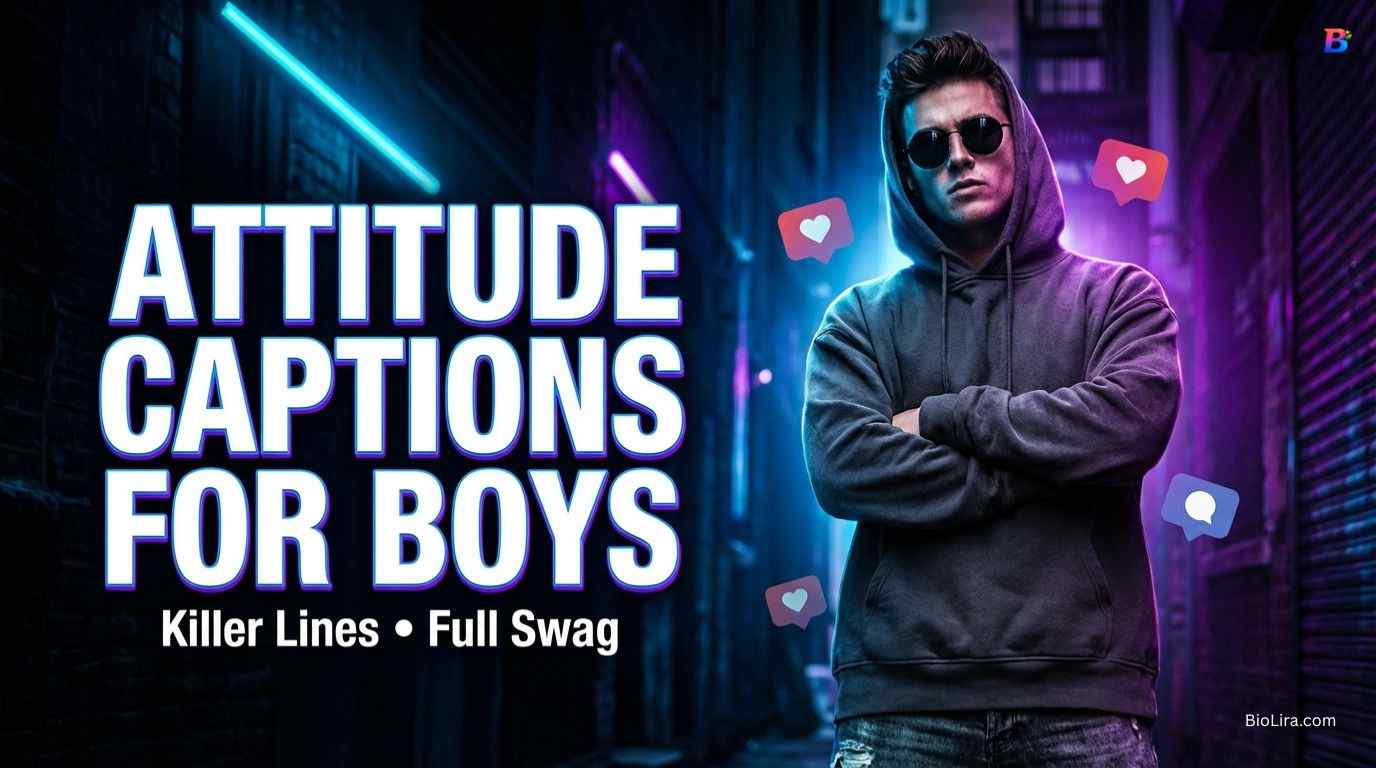 Attitude Captions For Instagram For Boy​
