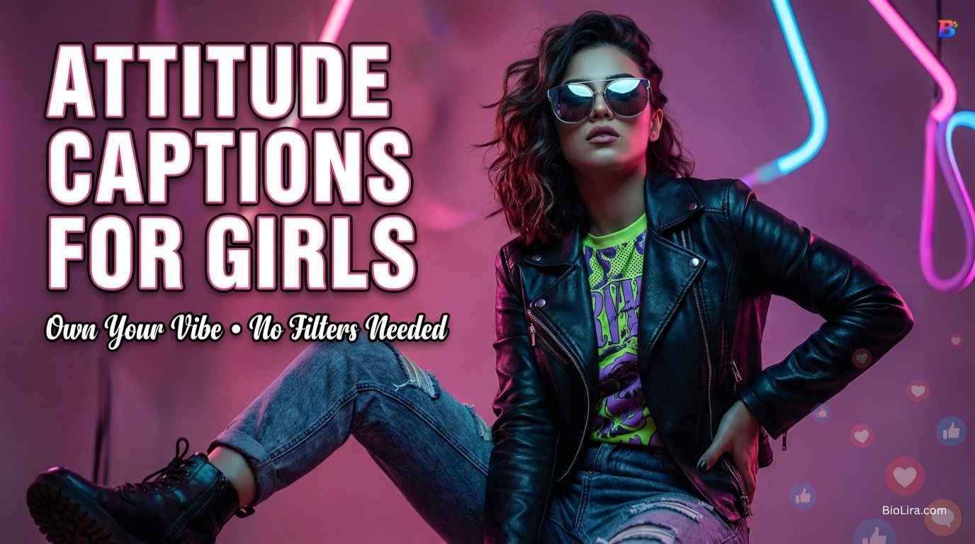 Attitude Captions For Instagram For Girl​