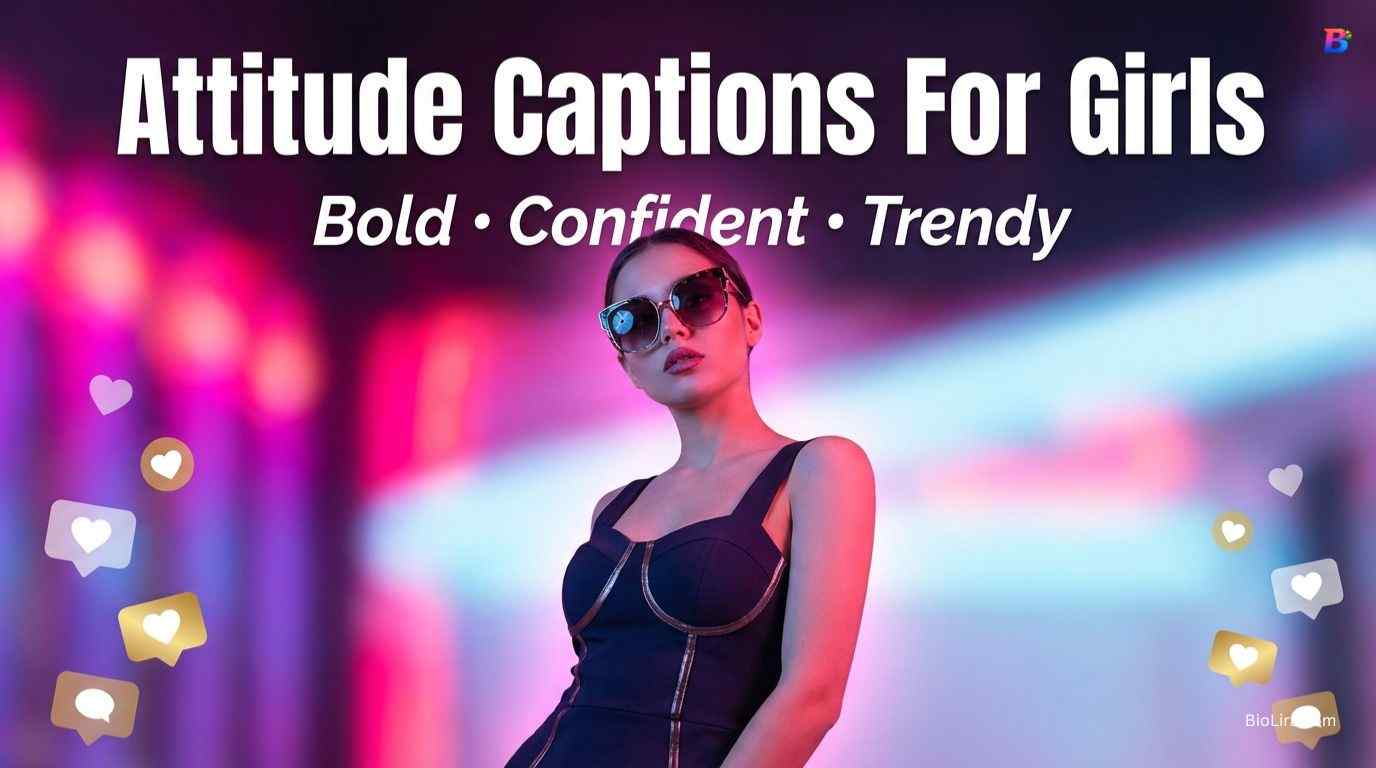 Attitude Captions For Instagram For Girl​