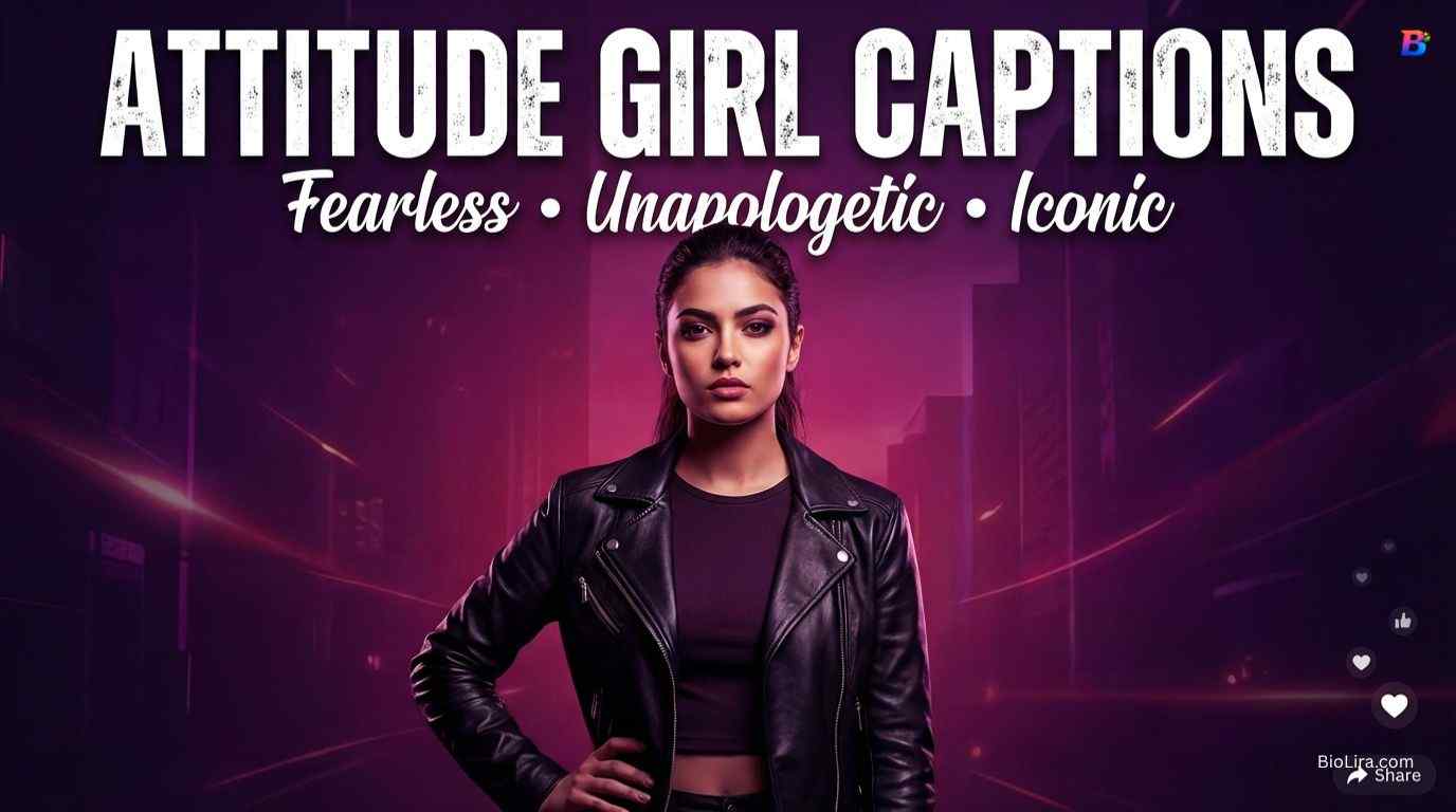 Caption For Attitude Girls​